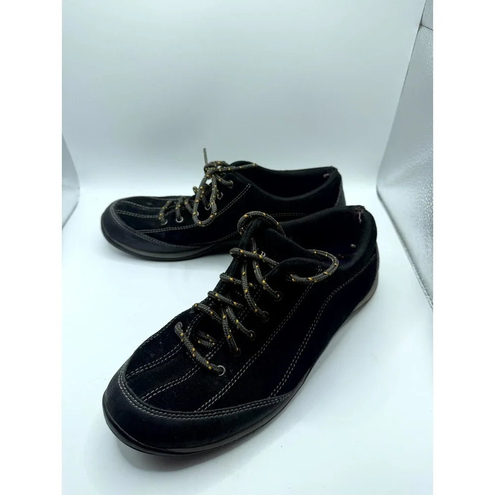 L.L.Bean BeanSport 277619 Womens 9 M Sneaker Black Suede Low‎ Top Hiking Shoes